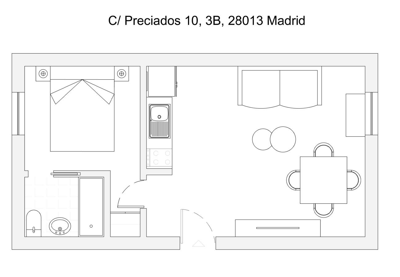 Apartamento en Madrid - Modern Madrid Downtown Puerta Del Sol M (PRE3B)