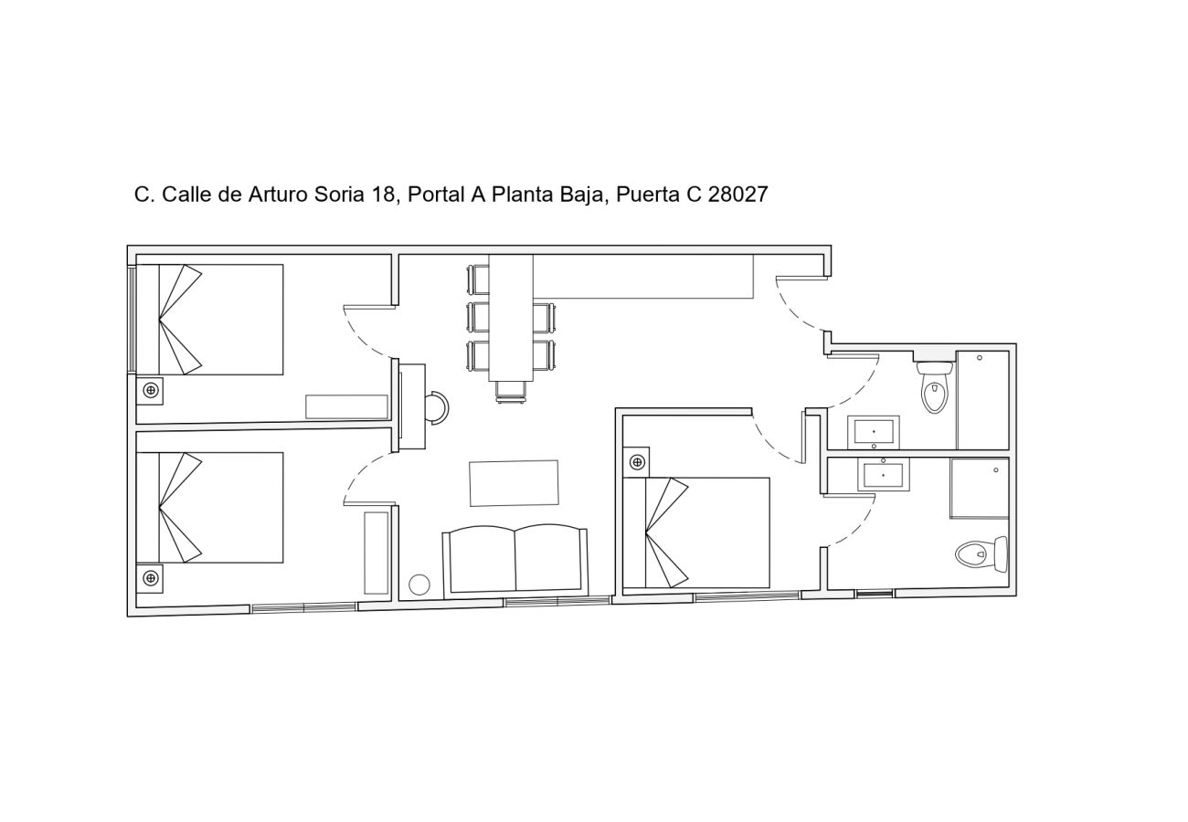 Apartamento en Madrid - Acogedor y coqueto apartamento de 3 dormitorios en Madrid 