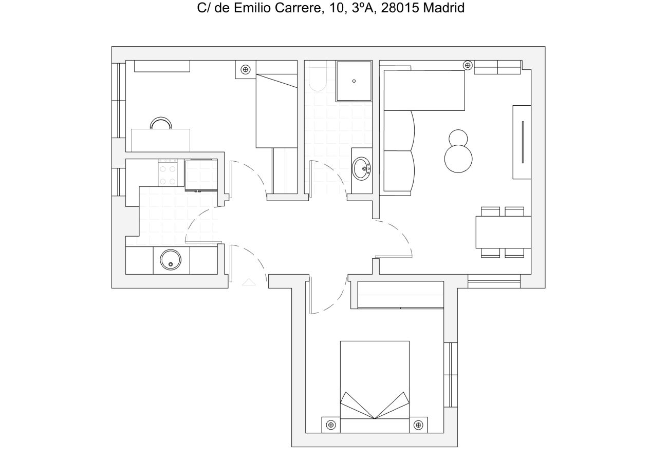 Apartamento en Madrid - Acogedora vivienda de 2 dormitorios en Chamberi