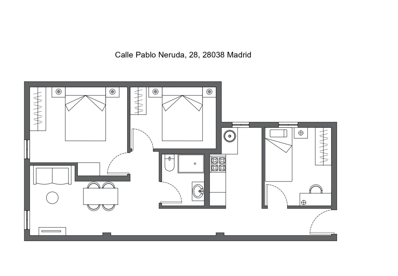 Apartamento en Madrid - Confort y Estilo en un Piso con Terraza y Cocina Equipada