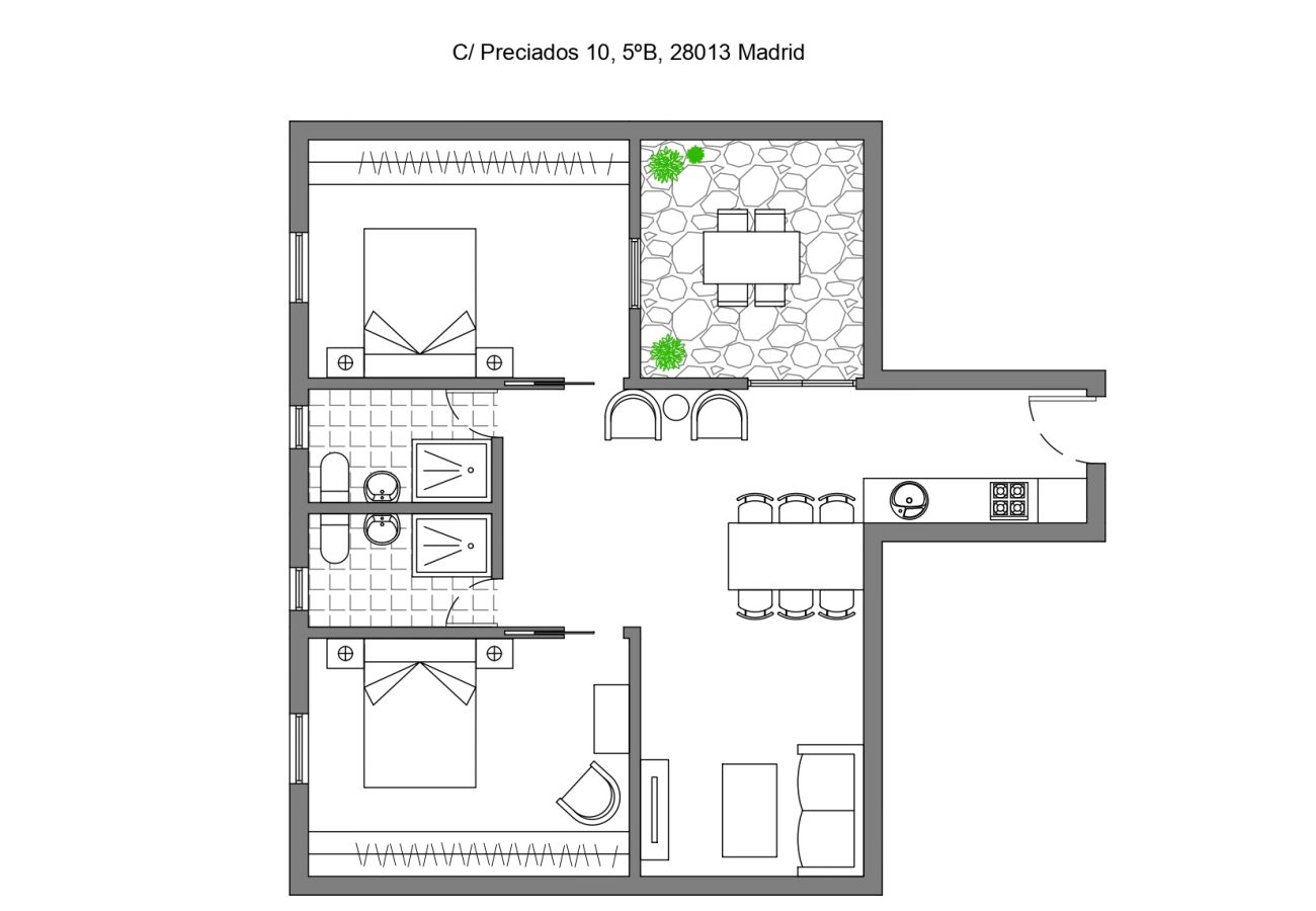 Apartment in Madrid - PENTHOUSE Apartment Madrid Downtown Puerta del Sol M (PRE5B)