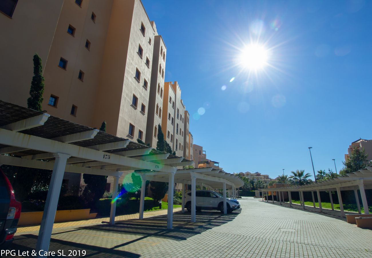 Apartment in Isla Canela - Apartment with swimming pool to 10 m beach