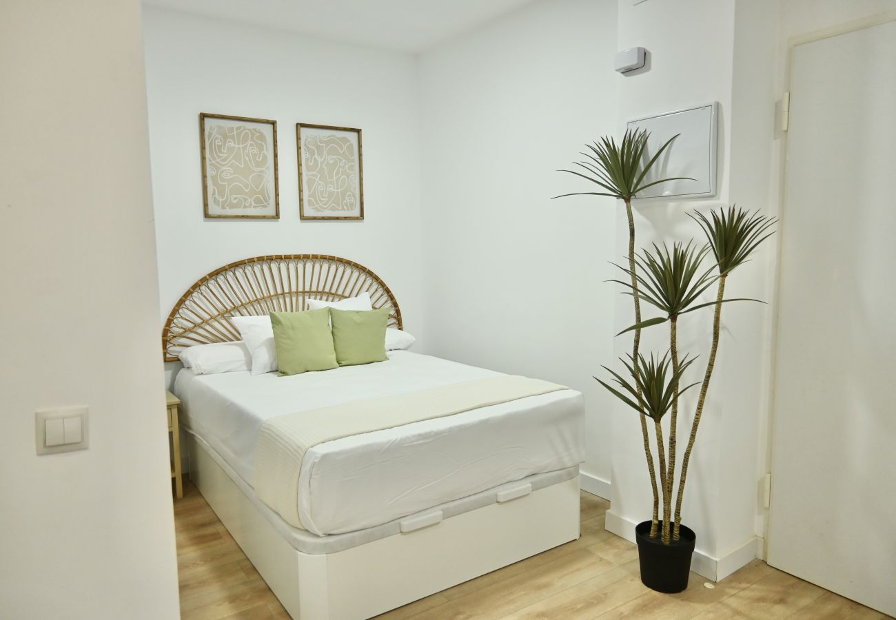 Studio in Madrid - Estudio Acogedor con Cama Doble y Sofá Cama Cerca de la Animada Avenida Albufera MPE35I