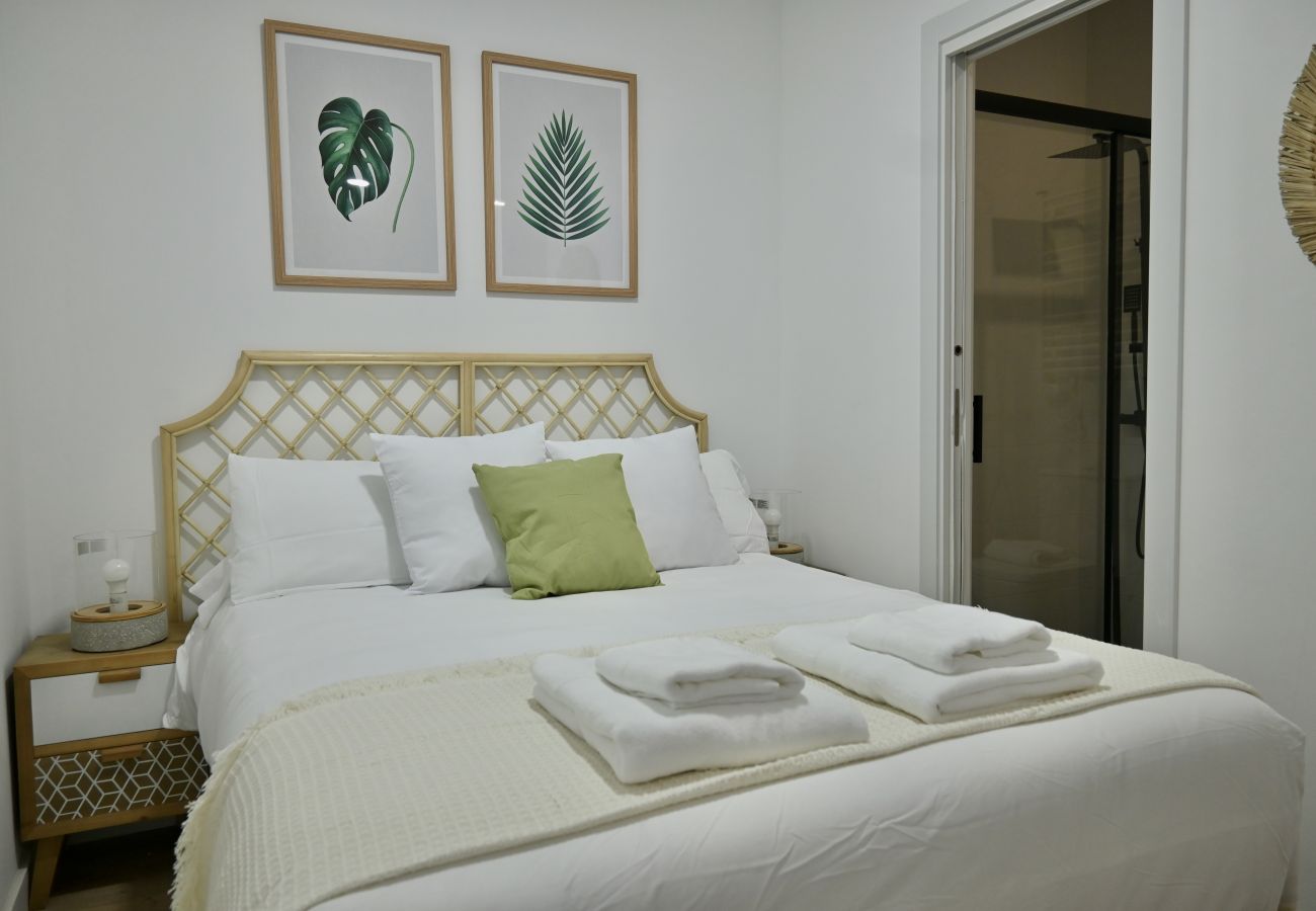 Studio in Madrid - Encantador Estudio con Cama Doble y Sofá Cama, Patio Compartido MPE35A