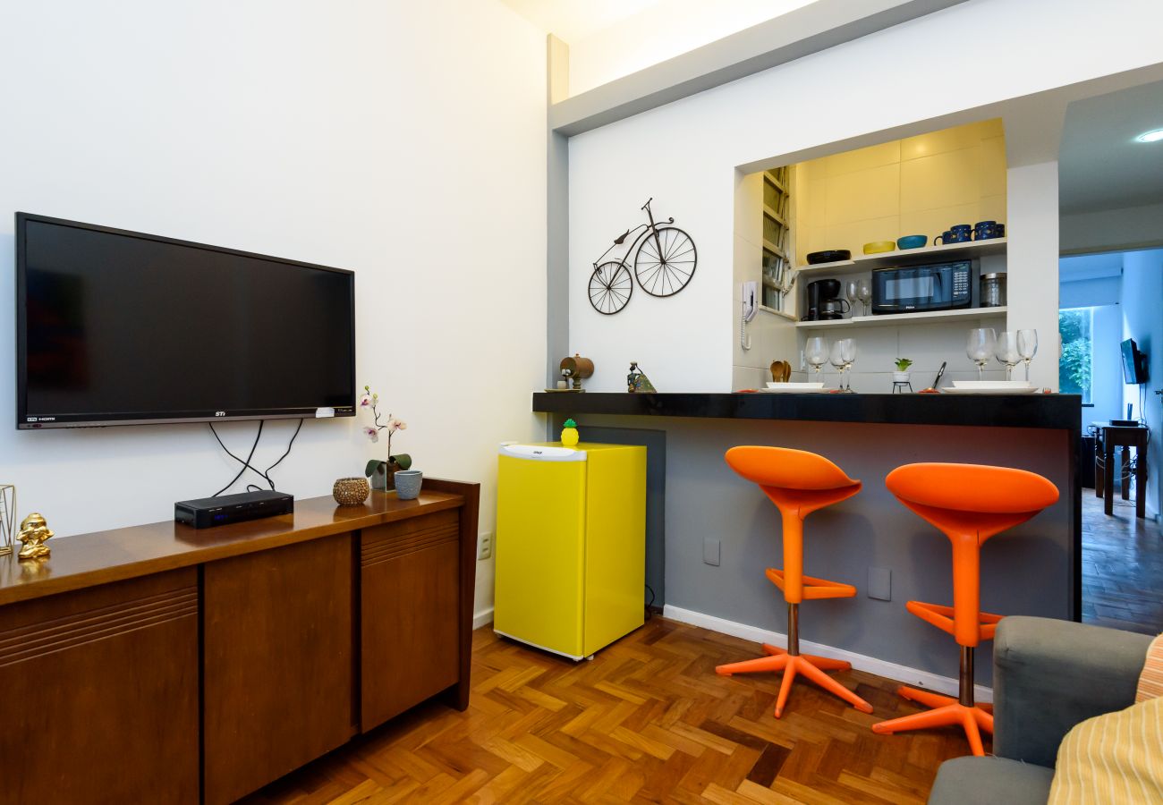 Appartement à Rio de Janeiro - Sossego em Copa | Vista arborizada | BR1009