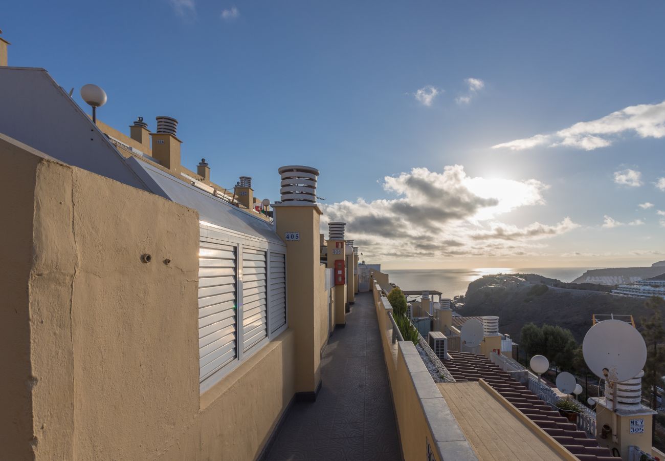 Appartement à Puerto Rico - Lightbooking playa de Amadores La Concha amplia terraza con barbacoa