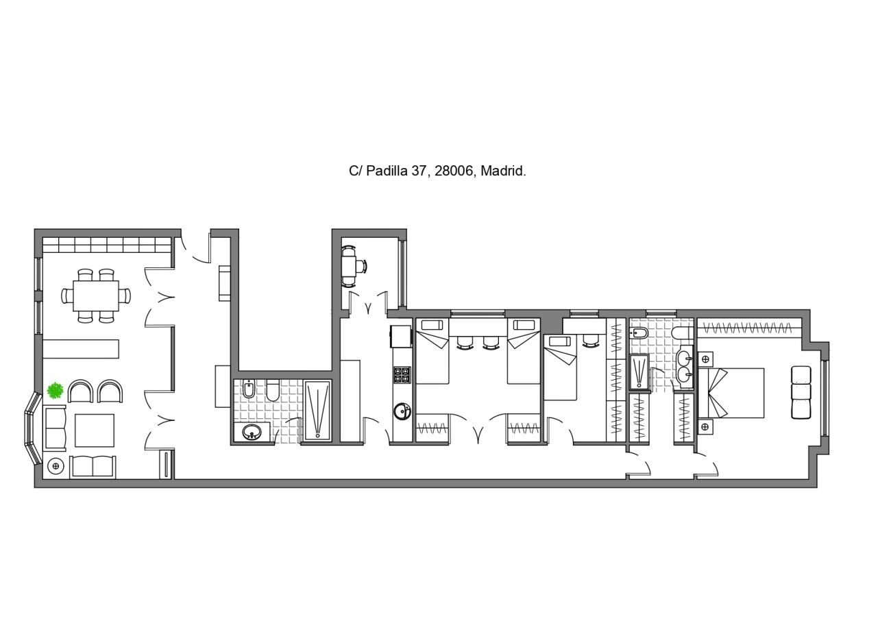 Appartement à Madrid - Maison élégante et confortable au coeur du Barrio Salamanca Madrid M (PAD37)